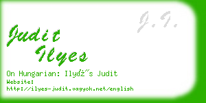 judit ilyes business card